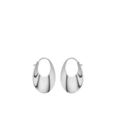 Éole Slim Hoop Earrings - Silver in rhodium plated brass