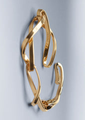 Éole Chain Bracelet - Gold in 24-carat gold gilding