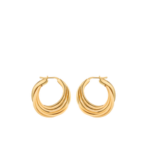 Rozo Hoop Earrings - Rattan